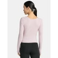 thumbnail image 3 of Avia Women's Reversible Wrap Top with Long Sleeves, Sizes XS-XXXL, 3 of 7