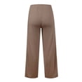 thumbnail image 4 of iHPH7 Women's Wide Leg Pants High Waisted Wide Leg Pants for Women Baggy Pants Elastic Waist Pants for Women Pull On Pants for Women Flowy Pants for Women Travel Pants Coffee L, 4 of 4