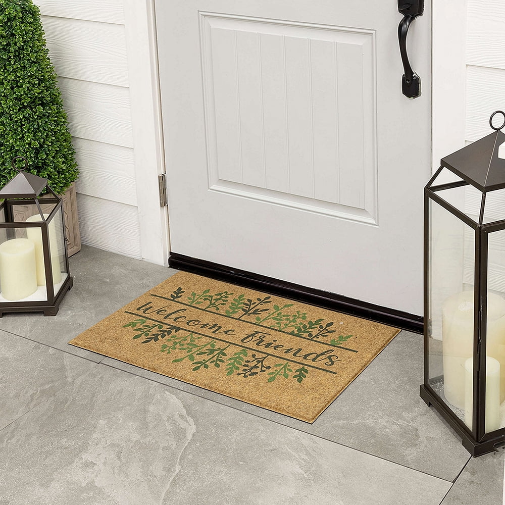 Mohawk Home Grow With Friends Outdoor Polyester Door Mat, Green, 1' 6" X 2' 6"