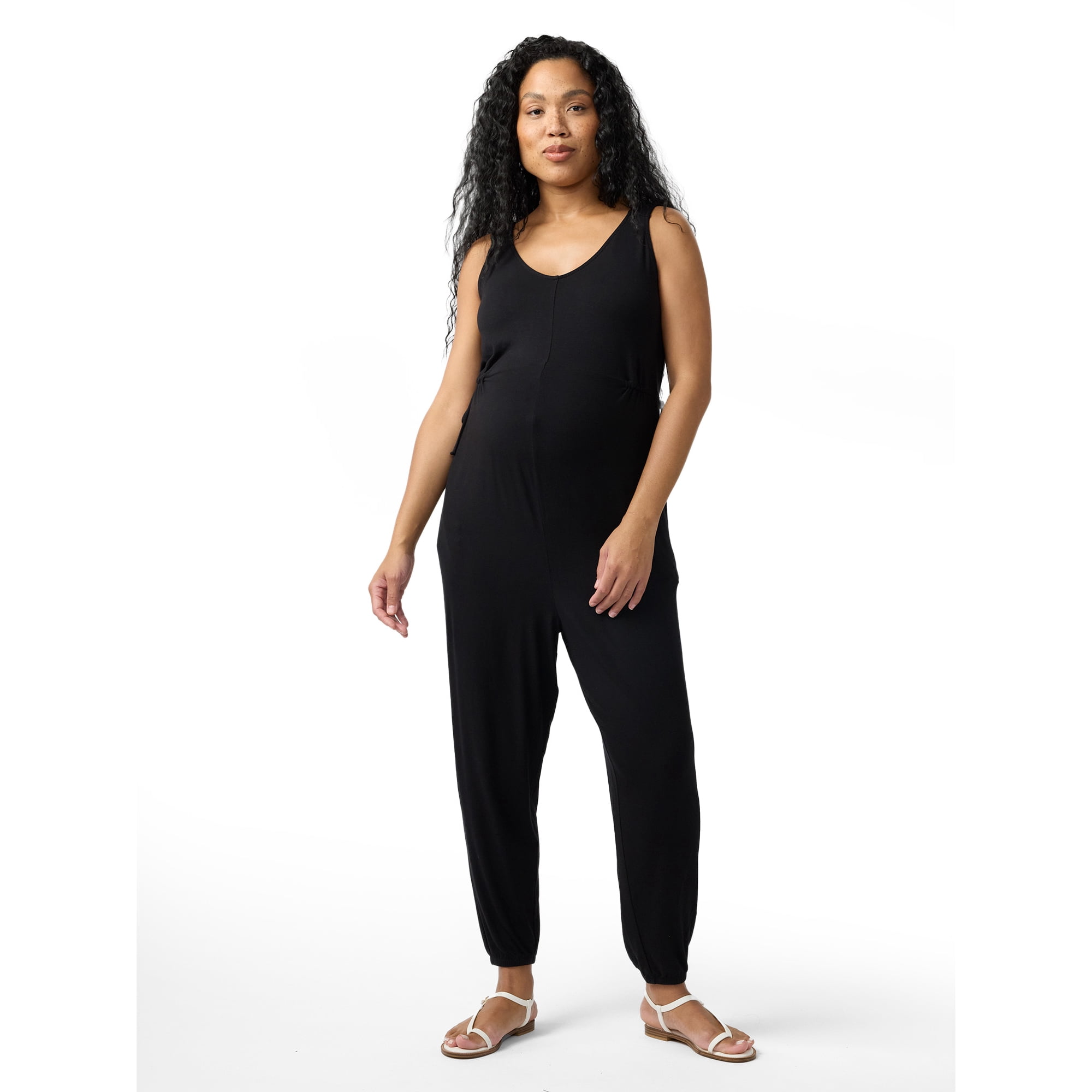 Ingrid & Isabel For Every Belly Women's Maternity Sleeveless Knit Leisure Jumpsuit, Sizes S-XXL