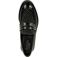 thumbnail image 4 of Franco Sarto Women's Balin Lug Sole Chunky Loafer Black/Silver Stud 8M, 4 of 5