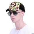 thumbnail image 4 of Lsque Colorful Fruits Printed Trucker Hat - Baseball Cap for Men Women - Breathable Mesh Side, Adjustable Fit - for Casual Wear, 4 of 7
