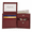 Red-Brown, variant on Boys Slim Compact Flap Id and Coin Pocket Bifold Wallet by Leatherboss