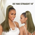thumbnail image 6 of Ebo Premium Destiny Yaki Straight Drawstring Ponytail Hair 18″ Inch ( T1B/350 ), 6 of 6