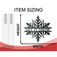 thumbnail image 2 of Metal Custom Snowflake Wall Art - Metal Winter Sign - 14 Color Options 24, 2 of 5