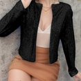 thumbnail image 4 of Casual Short Jacket Fashion Casual Long Sleeve Cardigan Coat Perfect Present for Women Girls, 4 of 4