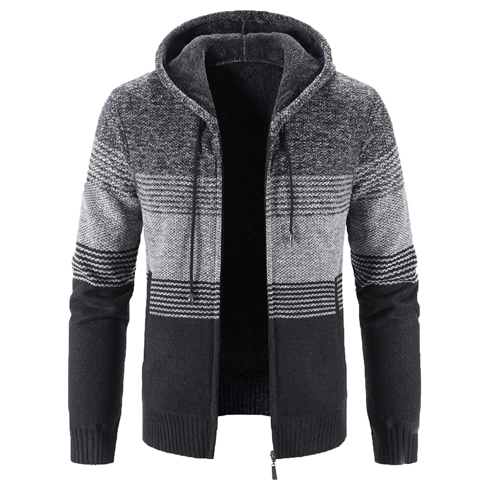 LEEy-world Light Winter Jackets for Men Men's Coats Winter Thicken Cotton Tactical Work Jackets with Hood Dark Gray,3XL - image 1 of 3