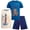 Blue/Tan/Navy Basketball Bear, variant on Boys Active Shorts Set Boys Graphic Tee Tank Tops and Basketball Shorts Outfit Set