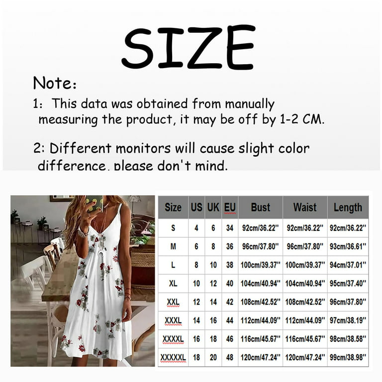 Women's Plus Size Sexy V-neck Loose Print Small Fresh Sling Dress With Big  Swing(Asian Size) 