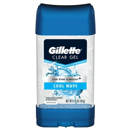 Gillette Cool Wave Clear Gel Men's Antiperspirant and Deodorant 3.8 (Best Deodorant Brand For Men)