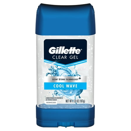 - Gillette Cool Wave Clear Gel Men's Antiperspirant and Deodorant 3.8 oz