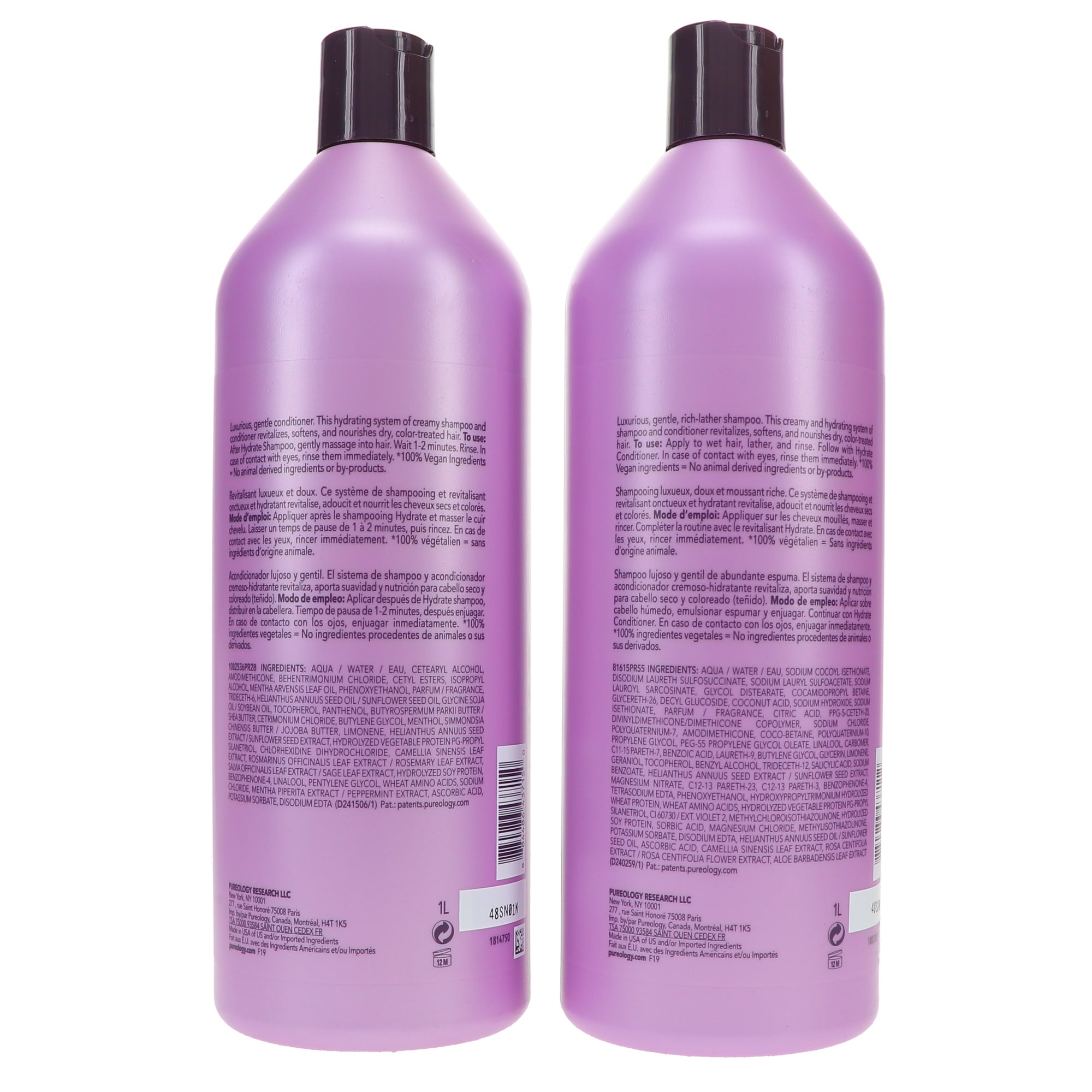 Åbent At give tilladelse toksicitet Pureology Hydrate Shampoo & Conditioner, 33.8 oz Combo Pack - Walmart.com