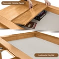 thumbnail image 6 of Avocahom Solid Wood Board Game Table for 4–6 with Removable Top, 54" x 31" Gaming Surface, Game Mat, 6 Cup Holders & Hobby Tray – Convertible Gaming and Dining Table for D&D , Card Game and Puzzle, 6 of 10