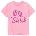 thumbnail image 4 of ibiyuan Big Sister Shirts for Girls Toddler Girls Promoted To Big Sister Cotton T-Shirt Baby Announcement Sign Funny Short Sleeve Teen Girl Shirts Trendy Big Sister Gifts Basic Tee Girl Tops Size 6, 4 of 4