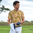 thumbnail image 3 of Polo Shirts for Men, Colorful Durian Cuteness Casual Mens Polo Shirts Short Sleeve Button Down Classic Mens Golf Polo Shirts, 3 of 7