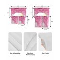 thumbnail image 5 of Pink Marble Swag Curtains for Living Room/Bedroom Windows, Modern Ombre Abstract Fluid Aesthetic Art Kitchen Curtains and Valances Set 36 Inch Length, Light Filtering Swags Valance Curtain Panels, 5 of 5