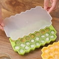 thumbnail image 6 of Silicone Ice Cube Tray with Lid for Freezer, 37-Grid Mold, Easy-Release BPA-Free Ice Cube Trays, Small Cubes (Yellow), 6 of 7