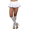 thumbnail image 7 of ToBeInStyle Women's Striped Wavy Skirt - White/Black, 7 of 7