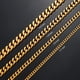 thumbnail image 4 of 3.5mm/5mm/7mm/9mm Thickness Stainless Steel Cuban Curb Link Chain Necklace for Men Boys Silver Gold Black Color 14 to 30 Inches, 4 of 5