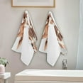 thumbnail image 4 of Coolnut Giraffe Soft Hand Towels, 2 PcsAbsorbent Bath Towel Decorative Fingertip Towels for Bathroom Gym Spa Hotel Beach Swimming Pool,14.4"x 28.3", 4 of 6