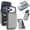 Grey, variant on Leather For iPhone 17 Pro Case With  2-in-1 Pop-up Card Holder, Wallet Case For Women Men With RFID Blocking, Durable Leather Kickstand Magnetic Clasp Shockproof Phone Case,Black,For iPhone 17 Pro