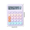 thumbnail image 3 of Colorful Electronic Calculator,12 Digit Large LCD Display and Big Round Buttons Candy-Colored Desktop Calculator for Office,School,Home,Business, 3 of 3