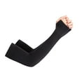thumbnail image 5 of sunsanly 1 Pair Unisex Ice Silk Sleeves Thin Anti-UV Sun Protection Solid Color Quick-drying Breathable High Elasticity Anti-slip Cycling Outdoor Fishing Cooling Arm Sleeves, 5 of 8
