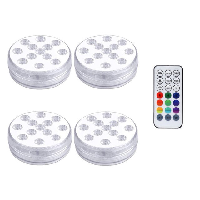 13 LEDs Magnetic Submersible LED Light Waterproof Underwater Light USB Rechargeable Swimming Pool Night Lamp With Suction Cups ,Easy to Install