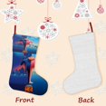 thumbnail image 3 of P624-Mi Villano Favorito Tema: Calcetines de Navidad, fino lino blanco para colgar en escaleras y chimenea, decoración navideña para el hogar, regalo de Navidad. 54cm × 38cm, 3 of 5