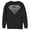 Black, variant on Men's Superman Logo Grunge Sweatshirt Black X Large