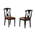 thumbnail image 2 of East West Furniture Quincy 9-piece Wood Dining Table and Chairs in Black/Cherry, 2 of 2