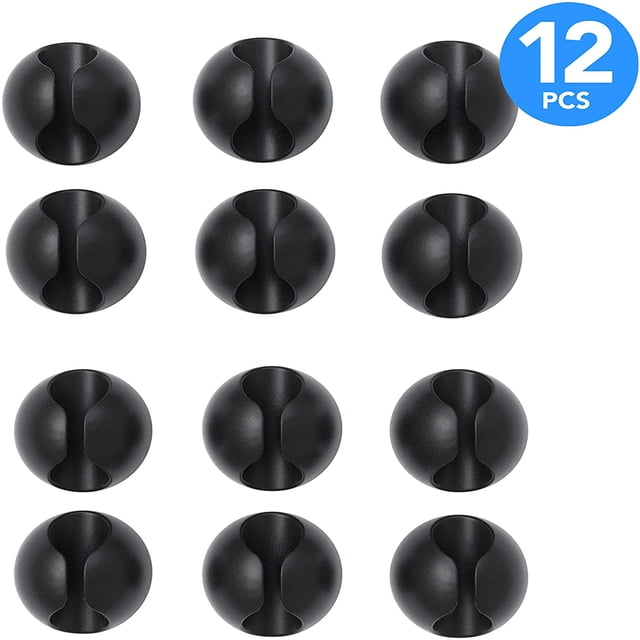 Clips para sujetacables, elásticos y autoadhesivos I Clips para sujetacables, soporte para cables para gestión de cables, flexible