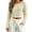 Yellow, variant on Women's Loose Casual Lightweight Striped Long Sleeve Knit Crop Top, Ribbed Tee with Relaxed Fit, for Spring Summer Daily Wear or Trendy Street Style Sky Blue