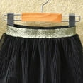 thumbnail image 6 of Girls Skirts Kids Three Seersucker Press Pleated Solid Color Mesh Half Skort Princess Wind Short Skirt Size 18-24 M, 6 of 6