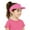 Pink, variant on Kids UV Sun Protection Visor Cap, Adjustable Cotton Sun Hat Visors for Boys Girls-Pink