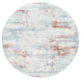 thumbnail image 2 of SAFAVIEH Amelia Topher Abstract Area Rug, Ivory/Rust, 6'7" x 6'7" Round, 2 of 11