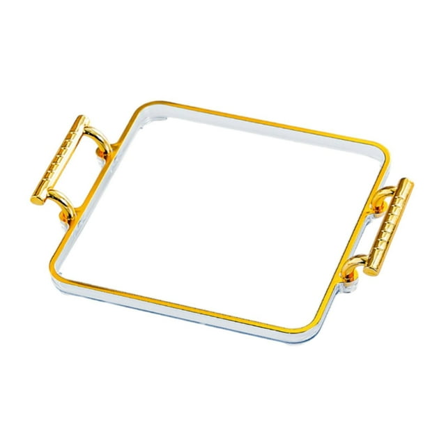 Bandeja para servir, bandeja de té, bandeja rectangular para frutos secos, bandeja para aperitivos, bandeja para repostería para restaurantes, mesas, 4 rejillas