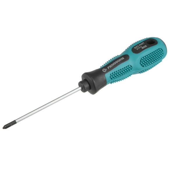Unique Bargains #0 Phillips Screwdriver 3 Inch Round Shaft Non Slip Comfortable Handle