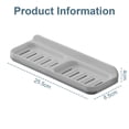 thumbnail image 2 of Dust-Proof Soap Holder for Shower Wall, Adhesive Wall-Mounted Bar Soap Dish - Ash, 2 of 6