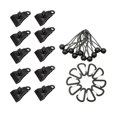 thumbnail image 3 of Juego de 10 clips para lona y 10 mosquetones resistentes, reutilizables y resistentes al viento para cañas de pescar, toldos de camping, cubiertas de, 3 of 8