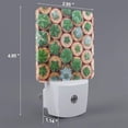 thumbnail image 2 of Pofeuu Cactus 4 Print Night Lights Plug into Wall with Dusk-to-Dawn Light Sensor, LED Nightlight for Bathroom, Adult, Hallway-US, 2 of 7