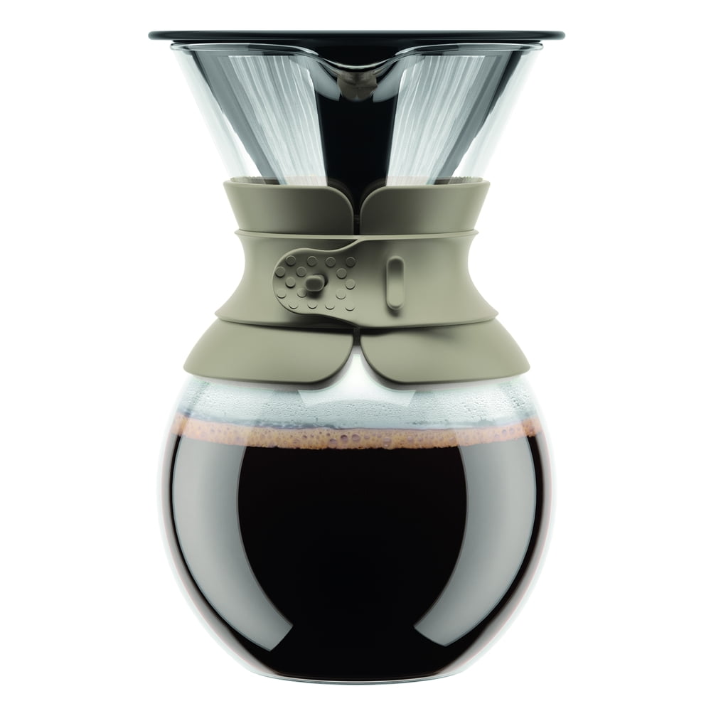 Bodum POUR OVER Coffee Maker with Permanent Filter, 1 L, 34 oz, Sand