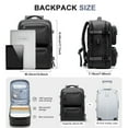 thumbnail image 5 of SYCNB Large Travel Backpack for Men Women, Mochila de Viaje Carry on Backpack Flight Approved Luggage Laptop Backpack, Personal Item Travel Backpack Waterproof Morral de Viaje Suitcase Daypack Black, 5 of 7