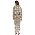 thumbnail image 4 of Moomaya Printed Maxi Shirt Dress For WoMen's&nbsp;Roll&nbsp;Up Sleeves Summer Casual Sheer Sexy Beach Dress, 4 of 7