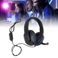 thumbnail image 3 of Auriculares para juegos con cable de 3.5 mm, Función de Silencio Estéreo Volumen Ajustable de 40 mm Auriculares de la Unidad del conductor Con Micrófono para portátil, 3 of 7