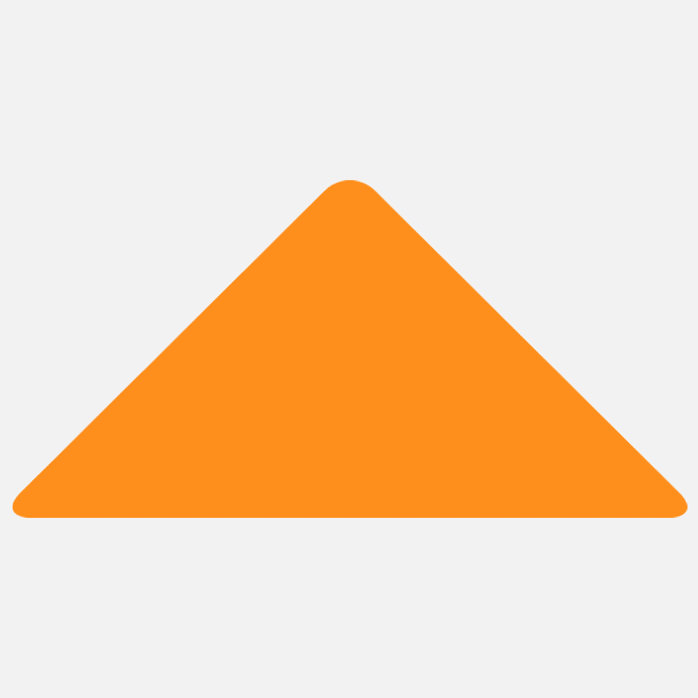 JAM Paper Standard Label Rolls, Triangle, 1 1/4 x 2 1/2, Neon Orange, 125 Labels/Roll