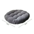 thumbnail image 3 of Round Knitted Seat Cushion 42x42x7cm 45x45x9cm Memory Foam Winter Vintage Style Office Chair Pad Non Slip Soft Washable for Living Room Bedroom Dining Kitchen Blue Grey, 3 of 5