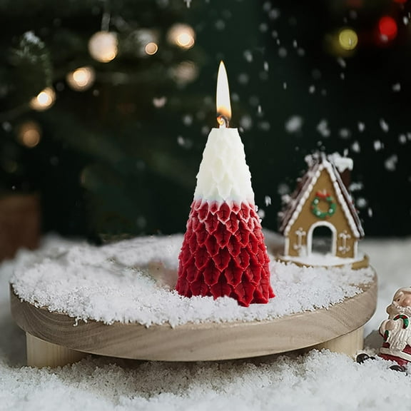 YOHAVEN Christmas Scented Candle Set, Hand Poured Aromatic White Tea Holiday Candles for Xmas Home Party Family Gifts 4.6"x9.6"