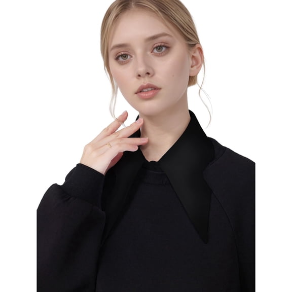 SHILINLANG Detachable Pointed White Collar Fake Dicky Collar Cuellos Falsos para Mujer Half Shirts for Women Layering