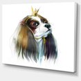 thumbnail image 2 of Petit Chien Mignon en Couronne - Impression sur Toile Animal, 2 of 4